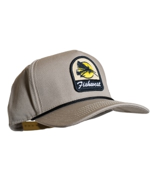 Fishwest Vintage x COAL Headwear Special Edition Angler Cap in Khaki